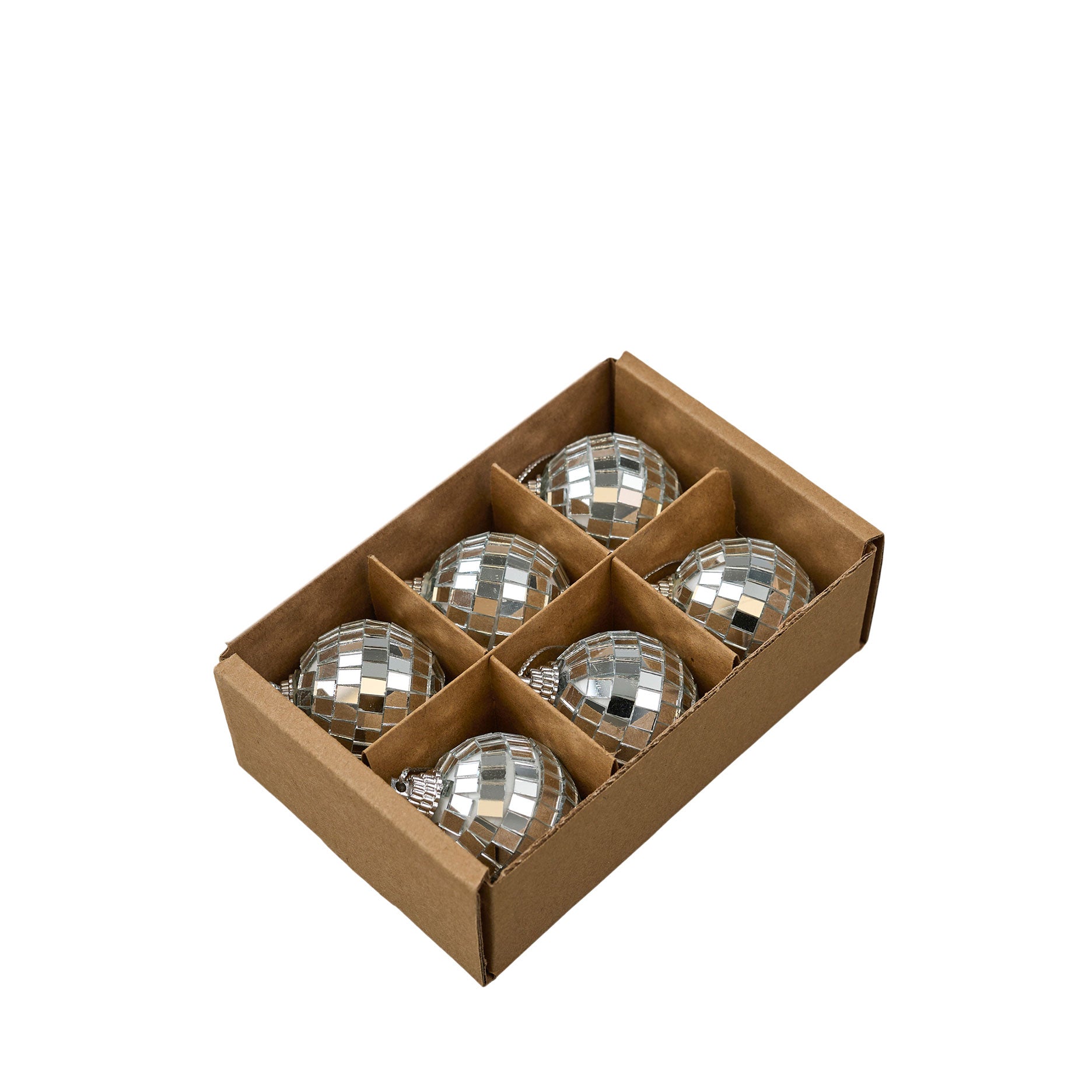 Disco dekorationskugle lille 6 stk.